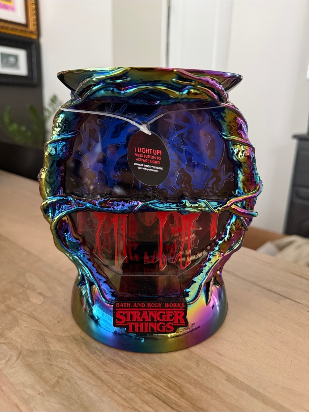 Bath & Body Works Iridescent Multicolor Stranger Things Skull Accent Light